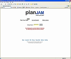 PlanJam Homepage Layout 3